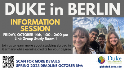 Duke In Berlin Information Session